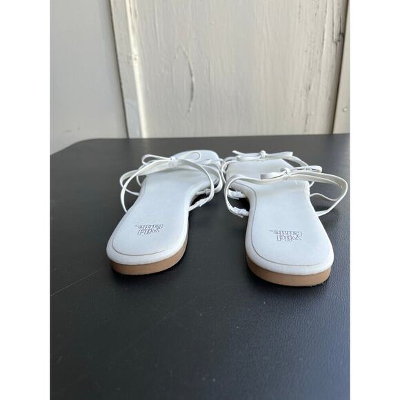 Wild Fable Kristen Bow Flat Sandals White Size 11 - Picture 5 of 16
